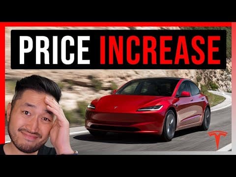 Tesla Model 3 Price Increase Warning Tonight featured image