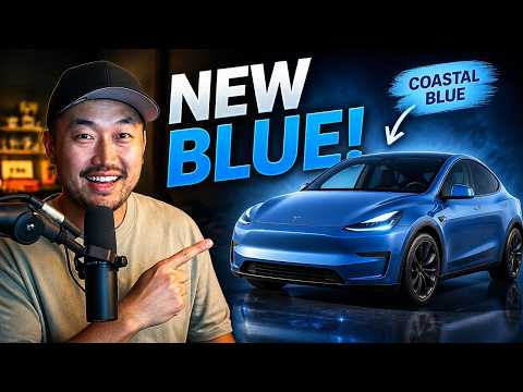 Cover image for New Model Y Coastal Blue Color First Look