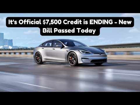 End of $7,500 EV Tax Credit: What It Means for Tesla Buyers