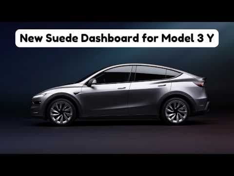 Tesla's New $250 Suede Dashboard Upgrade for Model 3 & Y