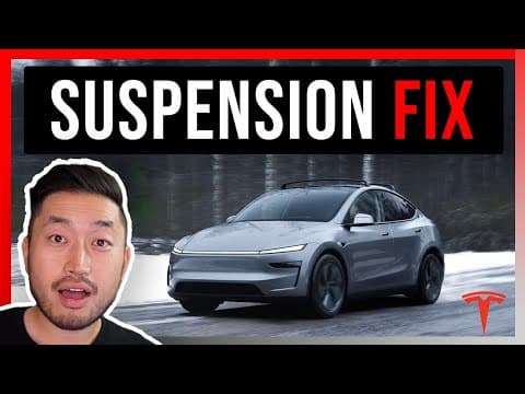 Cover image for Tesla Releases Model Y Juniper Suspension Clunk Fix