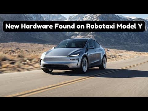 Tesla's Robo Taxi Model Y: New Hardware Insights Revealed