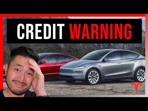 Tesla Tax Credit Warning: What You Need to Know Now