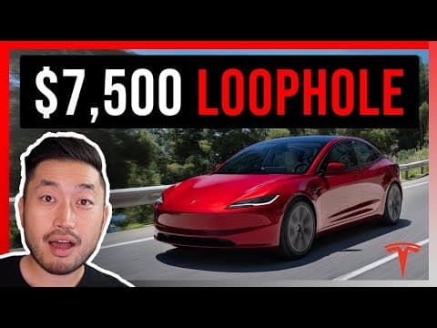$7,500 Tax Credit Loophole - Here&#39;s How it Works