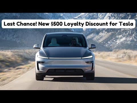 Tesla Solar Owners: Unlock a $500 Loyalty Discount on Model Y!