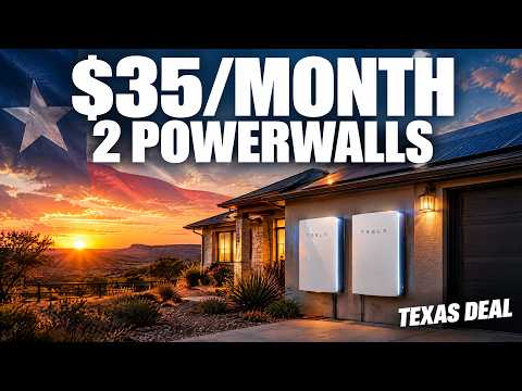 Cover image for Tesla Powerwall Texas Deal: $35/Month for Two Units