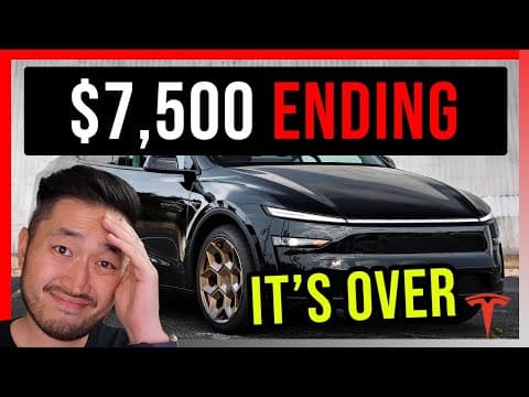 End of $7,500 EV Tax Credit: What It Means for Tesla Buyers