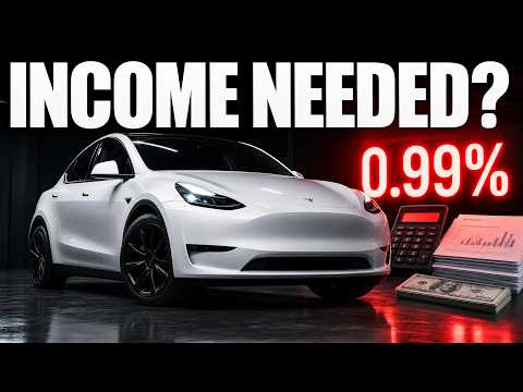 Cover image for Income for Tesla Model Y 0.99% Financing: Real Numbers
