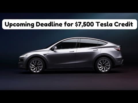 Is the $7,500 Tesla Tax Credit Ending Soon? What You Need to Know