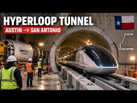 Cover image for Boring Company Hyperloop Austin San Antonio Tunnel Update