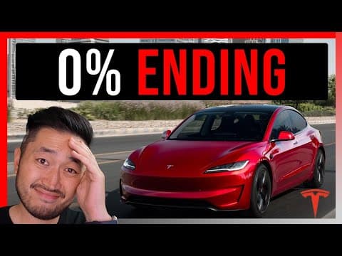 Tesla's 0% Financing Ends Soon: Incentives Vanishing and What It Means for Buyers