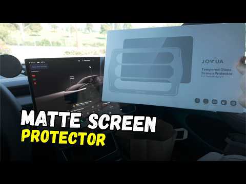 Jowua Matte Screen Protector Model Y Install Guide featured image